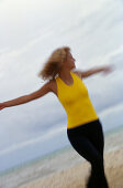 Frau am Strand, People