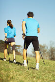 Excercising couple, people sport