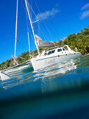 Ship in virgin island, travel ship on coast