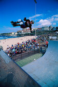 Rollerblading, Halfpipe, Bondi Beach, NSW Australien