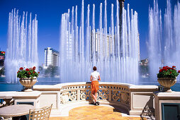 Fontänen vor dem Hotel Bellagio, Las Vegas, Nevada, USA, Amerika