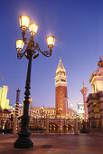 Lantern outside the Venetian Resort Hotel, Las Vegas, Nevada, USA, America