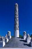 Vigeland-Skulpturenpark, Bildhauer Gustav Vigeland, Frognerpark, Frogner, Oslo, Norwegen