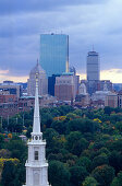View over Common, Boston Massachusetts, USA