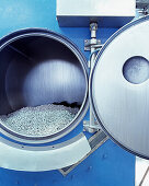Stone washing machine for jeans, leading laundry of Italy I.T.A.C., in Grottammare south of Pescara, , Italy