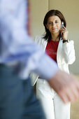 Woman with mobile phone, Business People