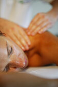 Girl having a massage, Wellness