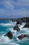 Bedruthan Steps, Cornwall, near Trenance Europe, England