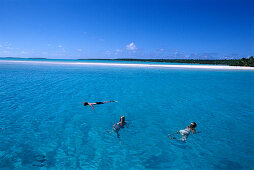 Swimming, Aitutaki Lagoon Cook Islands