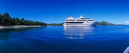 Blue Lagoon Cruises Cruiseship MV Mystique Princess, Yasawa Islands Group, Fiji, South Pacific