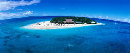 Aerial Photo, Beachcomber Island Resort, Beachcomber Island, Mamanuca Islands Group, Fiji, South Pacific