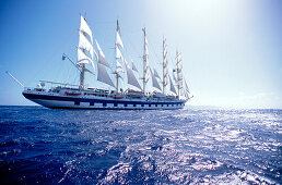 Royal Clipper sailing ship, Caribbean