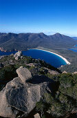 Wineglass Bay, View from Mt. Amos, Freycinet NP Tasmania, Australia