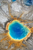 Aerial Photo, Grand Prismatic Spring, Yellowstone NP , Wyoming, USA