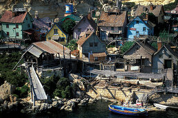 Blick auf das Dorf Popey Village, Malta, Europa