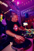 DJ in Danza Nightclub, Psirri Athens, Greece