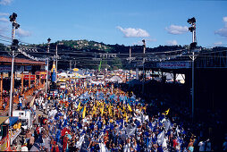 Crowd of Mardi Gras, Carnival, Grand Stand, Queens Park Savanah, Port of Spain, Trinidad