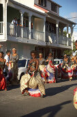 Beautiful women dancing at the Carnival, Le Moule, Grande-Terre, Guadeloupe, Caribbean Sea, America