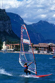 Windsurfer, Lake Garda, Trentino,  Italy