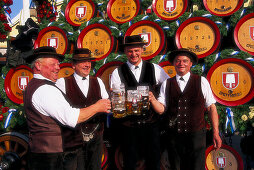 Spaten, Bierkutscher, Oktoberfest, Muenchen 1996 Bayern, Muenchen, Deutschland