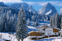 Skiing Region Hausberg, Garmisch-Partenkirchen, Upper Bavaria, Bavaria, Germany