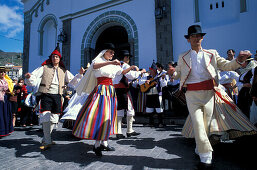 Volk dances, Almond blossom holiday, Tejeda, Gran Canaria, Canary islands, Spain