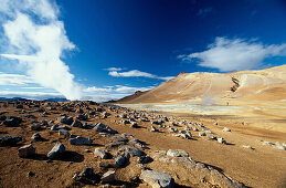 Geothermisches Feld Namaskard, Suedlich des Myvatn Island