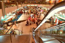 People at Duty Free Shops at the airport, Dubai, UAE, United Arab Emirates, Middle East, Asia