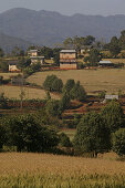 Landscape around Pindaya, Burma, Landschaft bei Pindaya, Strasse von Aung Ban nach Pindaya
