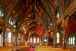 Historic Old St Paul's church, Holz Kirche, Wellington, capital, Hauptstadt, interior, innenaufnahme