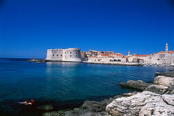 Beach, Oldtown, Dubrovnik Croatia