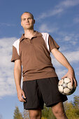 Portrait of a young soccer player