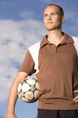 Portrait eines jungen Fußballspielers