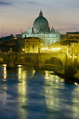Petersdom, Tiber, Vatikan Rom, Italien