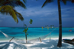 Hammock on the beach, Four Seasons Resort, Kuda Hurra, Maldives