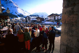 Apres ski at Tannberger Hof, Lech, Vorarlberg, Austria