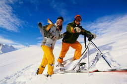 Skifox and Snowscoot, Serfaus, Tyrol Austria