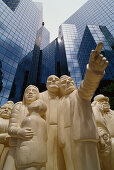 Illuminated Crowd sculpture, McGill University, Montreal Quebec, Canada