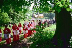 Procession at Staffelsee, Bavaria, Germany