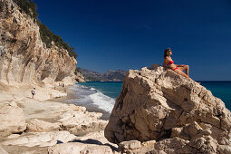 Strand Cala di Luna, Sardinien, Italien