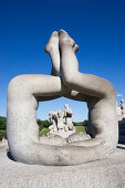 Granite sculpture by Gustav Vigeland in Vigeland Park, Oslo, Norway