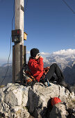 Female climber on Dachstein Mountain, Austria