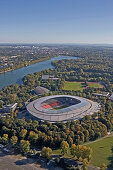 AWD-Arena Hannover,Ehemaliges Niedersachsenstadion in Hannover, Ende Februar 2003 Umbau zu einem reinen Fussballstadion fuer WM 2006, AWD-Arena, Verein Hannover 96, Nähe Maschsee, Niedersachsen, Hannover, Stadion, Fussball, Fussballstadion, Sportveranstal