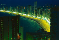 Beach,Playa de Levante von Castell del Mar,Benidorm,Province Alicante,Spain