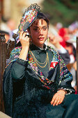 Dama de Honor,Fest der Safranrose,Consuegra,Provinz Toledo,Castilla-La Mancha,Spanien