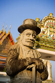 Tempelwache, Wat Pho, Tempel des liegenden Buddha, Bangkok, Thailand