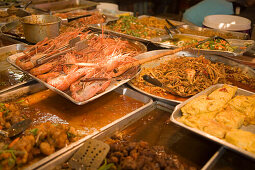 Thai food offered at Suan Chatuchak Weekend Market, Bangkok, Thailand