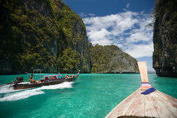 Snorkeling trip to Pileh, a beautiful scenic lagoon, Ko Phi-Phi Leh, Ko Phi-Phi Islands, Krabi, Thailand