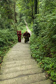 path and stairs, pilgrims from Tibet, Mountains, Emei Shan, World Heritage Site, UNESCO, China, Asia