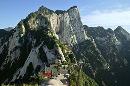 Western peak of mountain Hua Shan, Shaanxi province, China, Asia